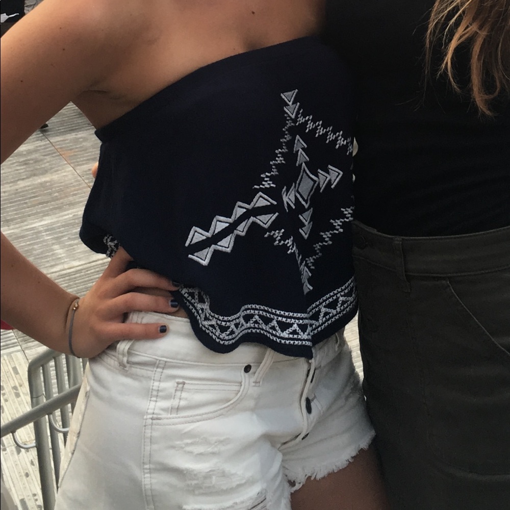 free people tube top flowy